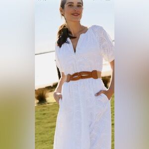 NWT J. McLaughlin Perry White Eyelet Dress